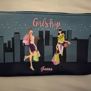 Guess Girls Trip Blue Pouch/Cosmetic Bag